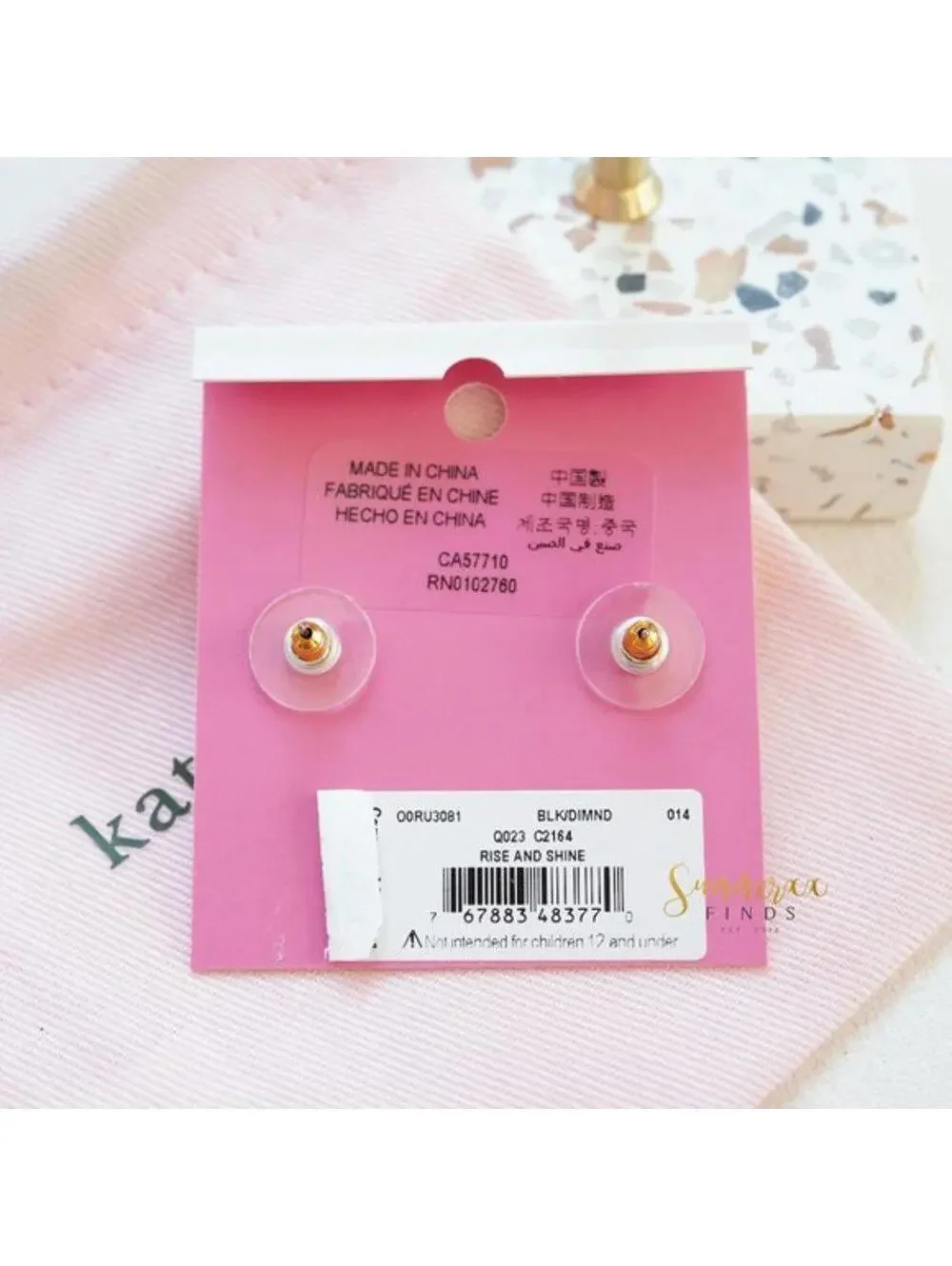 Kate Spade Rise and Shine Crystal Stud Earrings